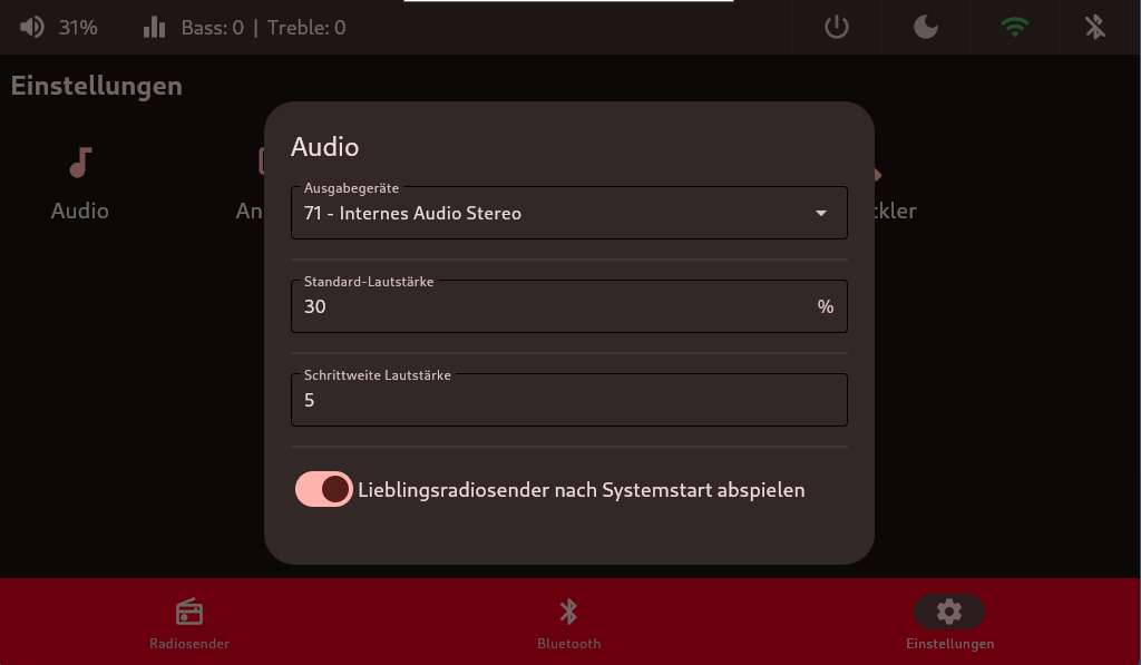 Audio-Einstellungen